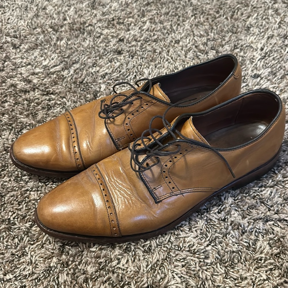 Allen Edmonds Clifton Dress Shoes 10 Tan